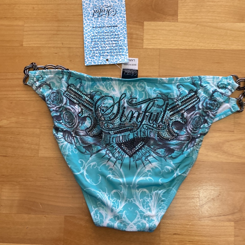 SINFUL BY AFFLICTION NEW “QUANTUM” BIKINI BOTTOM |